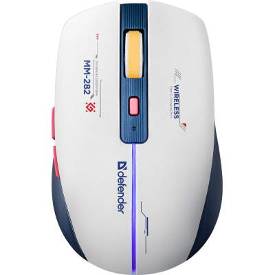 Мишка Defender Dila MM-282 Wireless White/Blue (52282)
