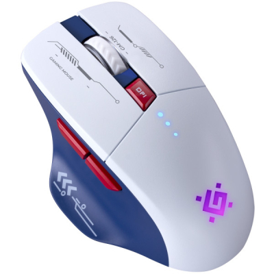 Мишка Defender Tisa GM-126 LED Wireless/Bluetooth White/Blue (52126)