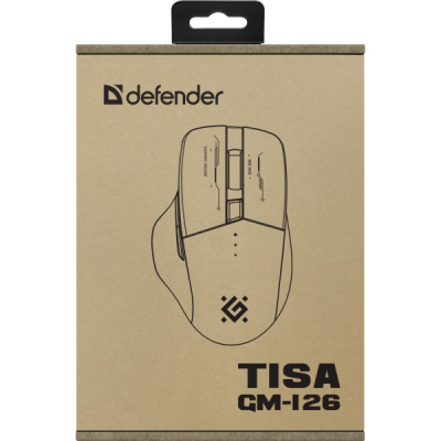 Мишка Defender Tisa GM-126 LED Wireless/Bluetooth White/Blue (52126)