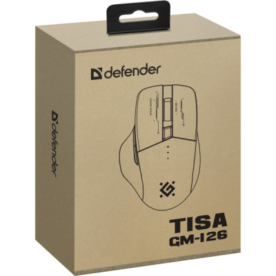 Мишка Defender Tisa GM-126 LED Wireless/Bluetooth White/Blue (52126)