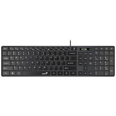 Комплект (клавіатура, миша) Genius C-126 SlimStar Black Ukr (31330007407)