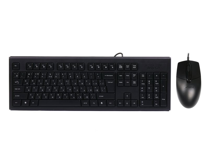 Комплект (клавіатура, миша) A4Tech KR-8372 Black