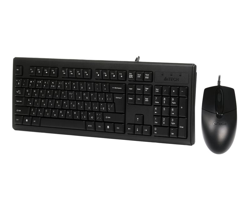 Комплект (клавіатура, миша) A4Tech KR-8372 Black