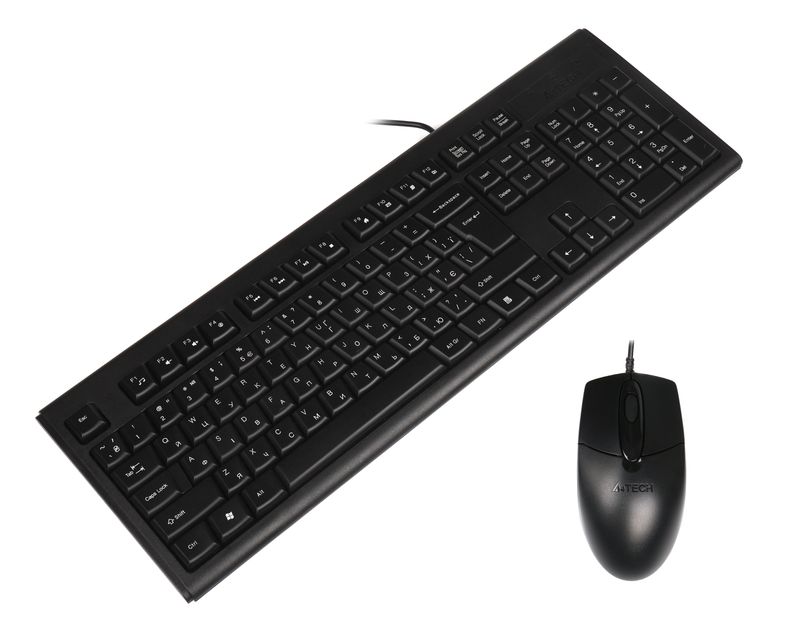Комплект (клавіатура, миша) A4Tech KR-8372 Black