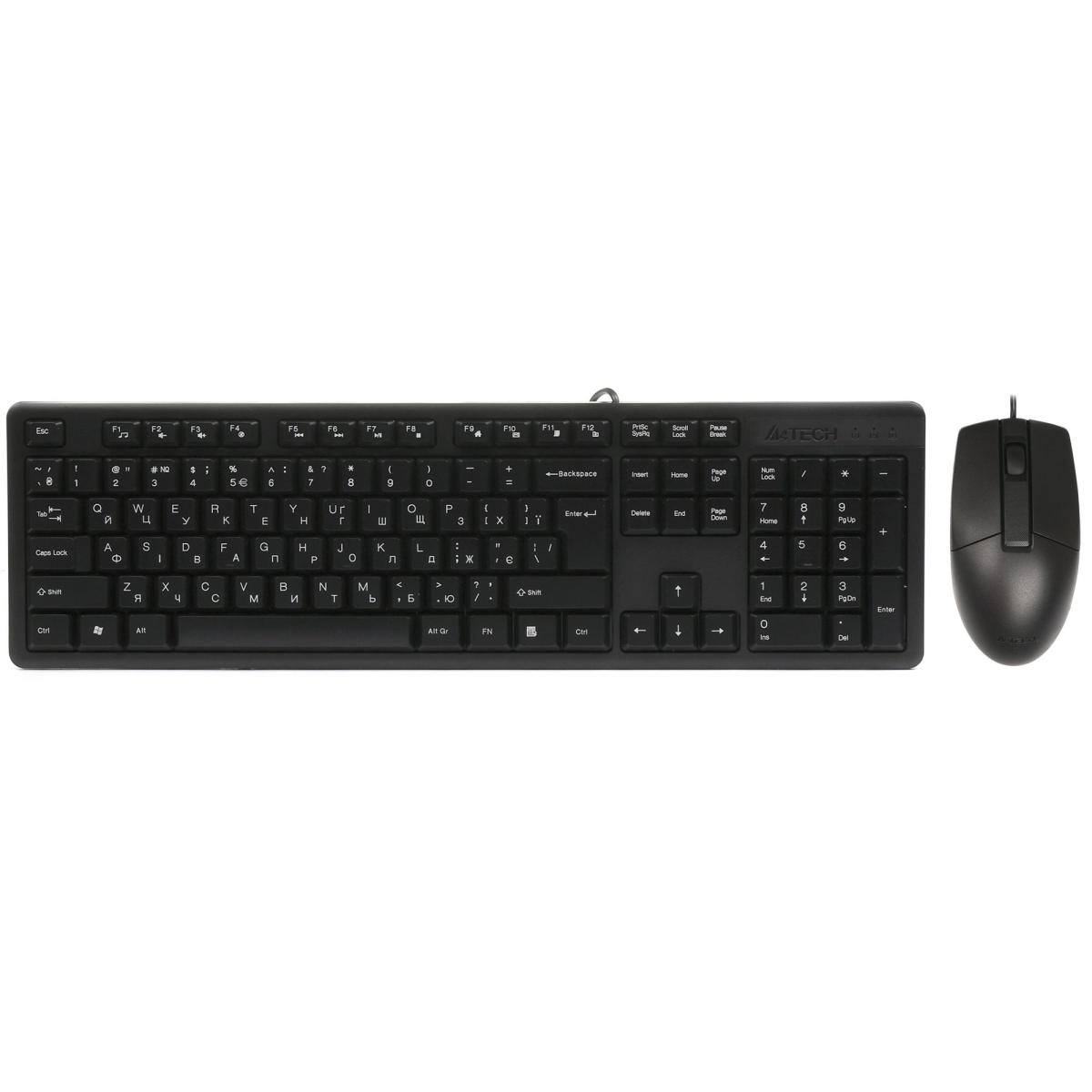 Комплект (клавіатура, миша) A4-Tech KK-3330 Black USB