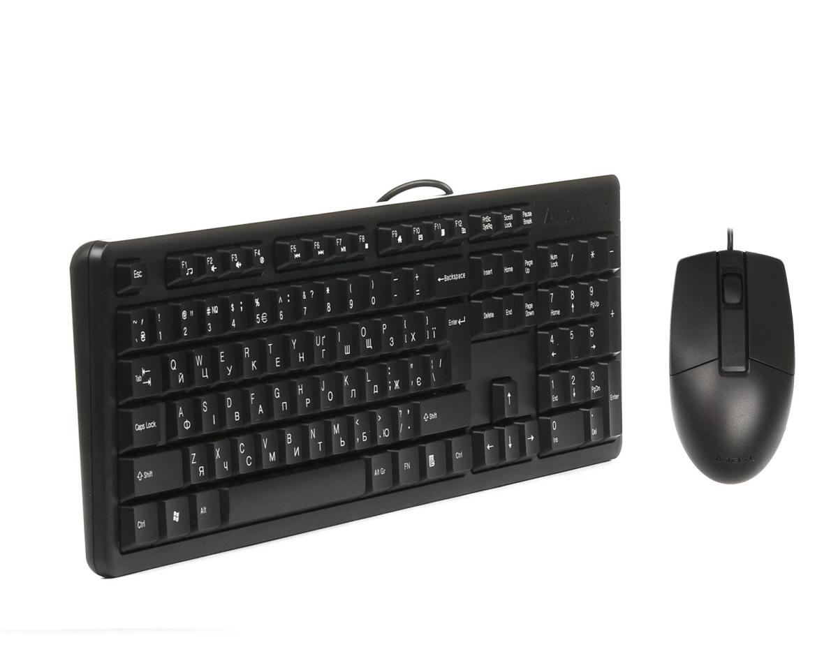 Комплект (клавіатура, миша) A4-Tech KK-3330 Black USB
