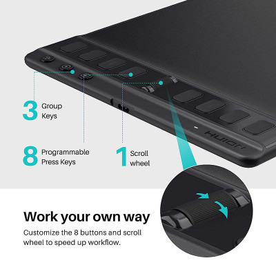Графічний планшет Huion Inspiroy 2 M (H951P)