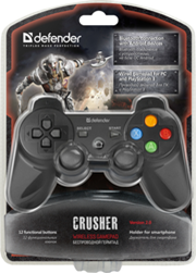 Геймпад Defender Crusher USB Bluetooth Li-Ion PS3/PC/Android (64290)