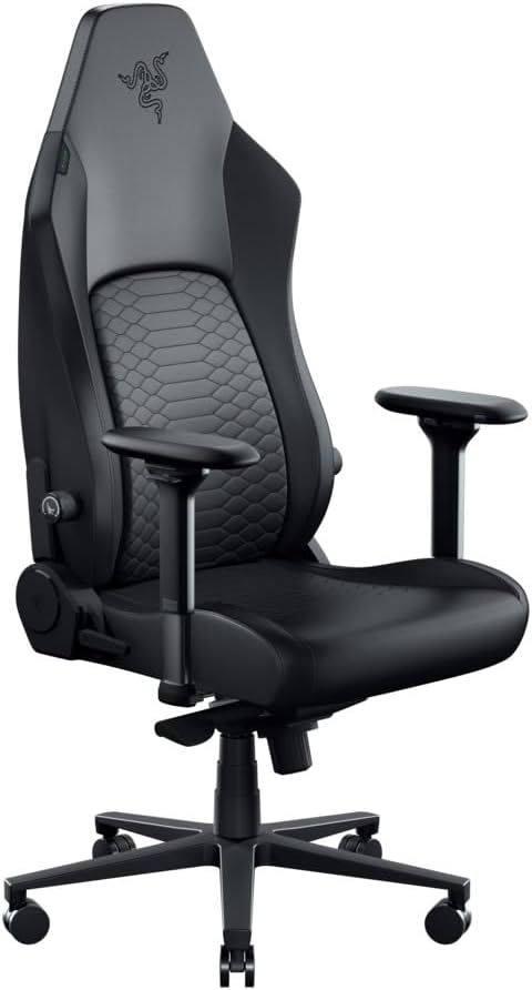 Крісло Razer Iskur V2 NewGen, EPU шкіра з CoolTouch™, 4D-Armrests, чорний (RZ38-04900800-R3G1)