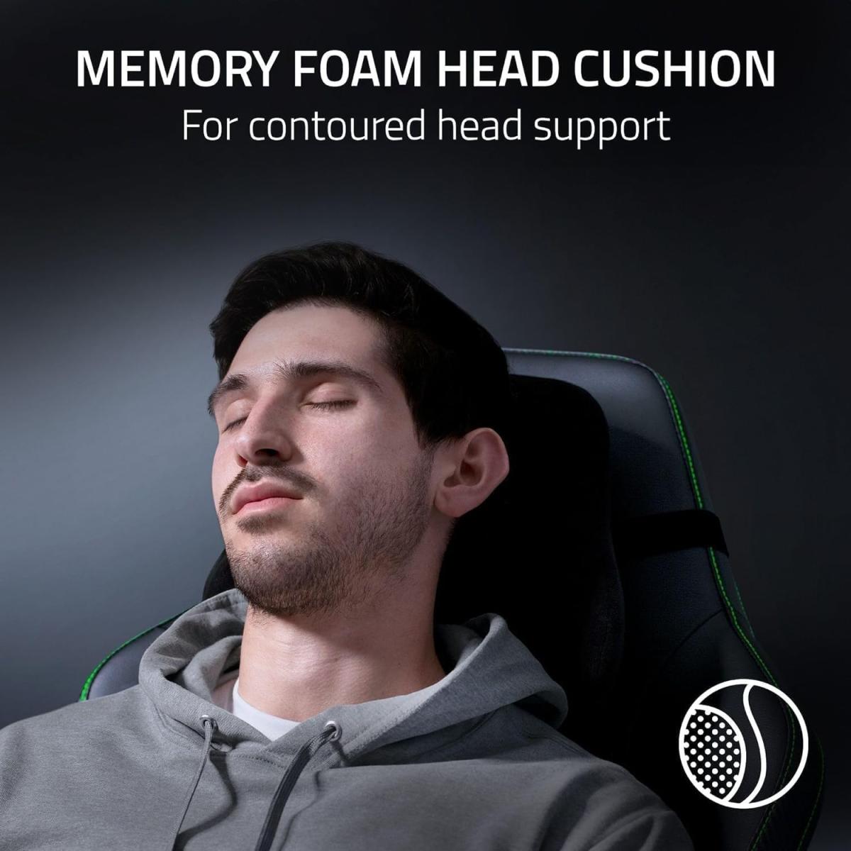 Крісло Razer Iskur V2 NewGen, EPU шкіра з CoolTouch™, 4D-Armrests, чорний (RZ38-04900800-R3G1)