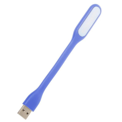 Лампа USB Optima LED, гнучка, синій (UL-001-BLU)