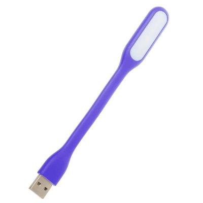 Лампа USB Optima LED, гнучка, 2 шт, фіолетовий (UL-001-VI2)