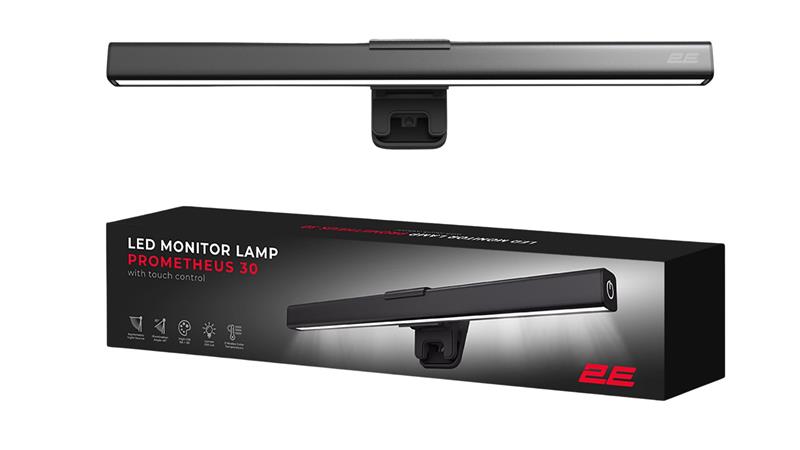 Лампа на монітор 2E PROMETHEUS 30 5Вт 3000-6000K USB-A/USB-C, чорний (2E-DL002BK)