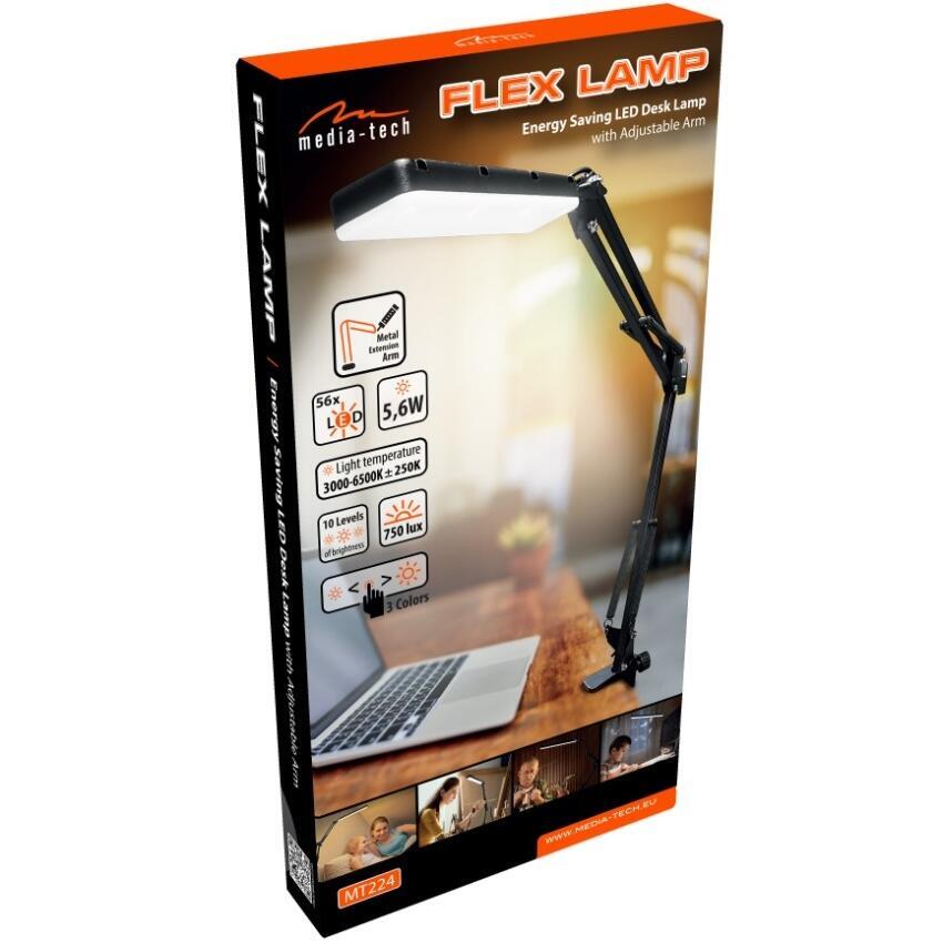 LED лампа настільна Media-Tech FLEX LAMP 5,6W 6500K 5V Black (MT224) (1800593)