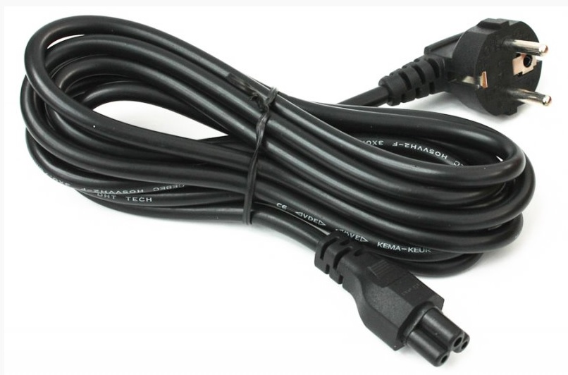 Кабель живлення 220В 1.5 м, 0,75мм2 С13-IEC C5 (для ноутбука) (B00702)