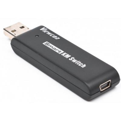 Адаптер-перемикач Viewcon VE679 Smart KM Switch, USB - mini USB (M/F), Black, 1.5 м