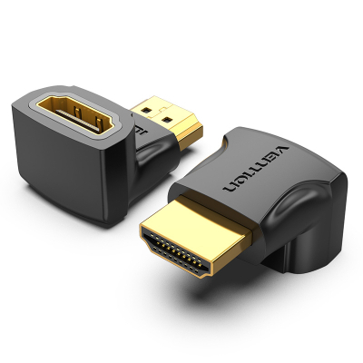 Перехідник HDMI M to HDMI F 90° corner black VENTION (AIOB0)