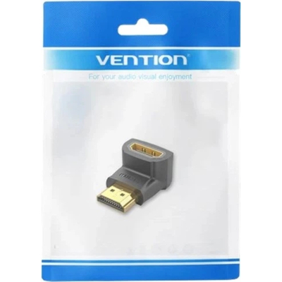 Перехідник HDMI M to HDMI F 90° corner black VENTION (AIOB0)