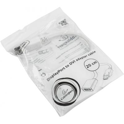 Адаптер Cablexpert DisplayPort - DVI (M/F), 0.1 м, білий (A-DPM-DVIF-002-W) пакет
