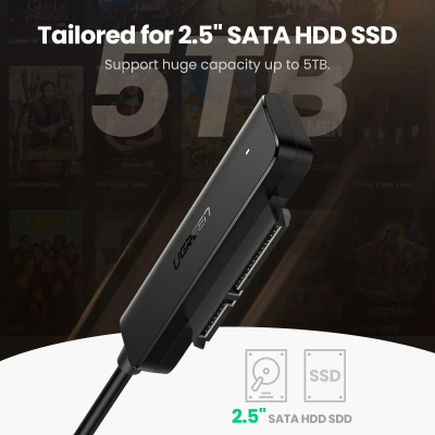 Перехідник USB 3.0 Type-А to SATA III (F) CM321 Ugreen (70609)