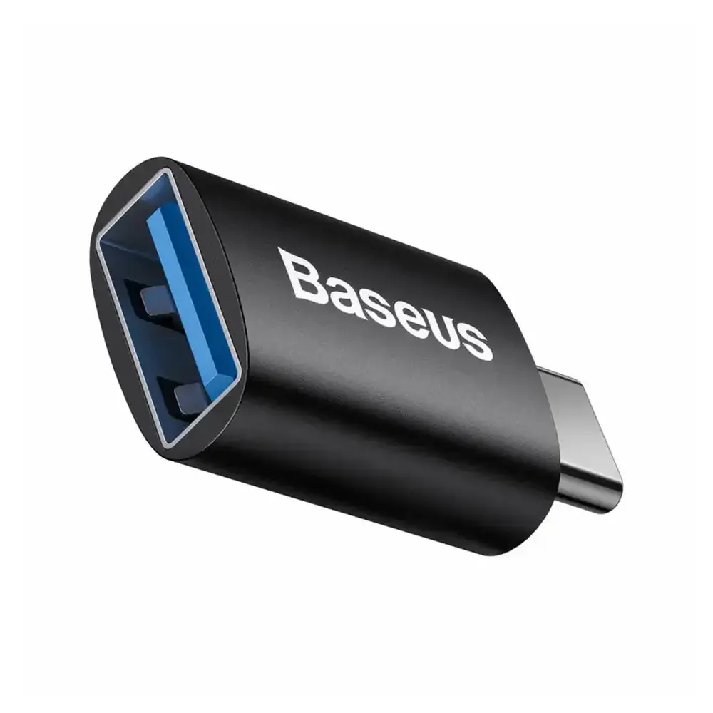 Адаптер Baseus Ingenuity Series Mini OTG USB-C to USB-A 3.1 Black (ZJJQ000001)