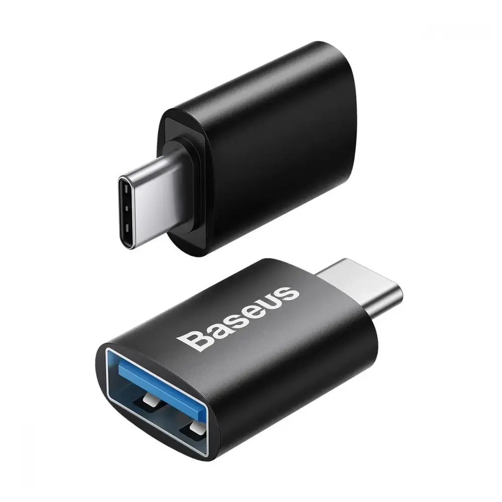 Адаптер Baseus Ingenuity Series Mini OTG USB-C to USB-A 3.1 Black (ZJJQ000001)