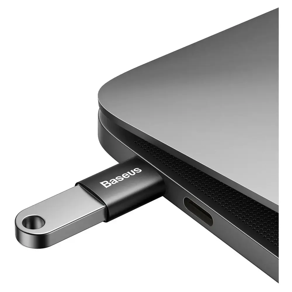 Адаптер Baseus Ingenuity Series Mini OTG USB-C to USB-A 3.1 Black (ZJJQ000001)