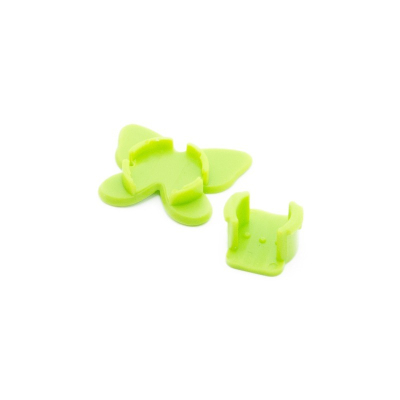 Тримач для кабелю Extradigital CC-948 Cable Clips butterfly, Green (KBC1713)