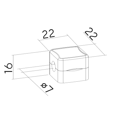 Тримач для кабелю OfficePro CM002B, magnetic clasp, 6шт=1пак, back (CM002B)