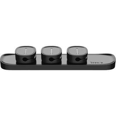 Тримач для кабелю Baseus Peas Cable Clip Black (ACWDJ-01)