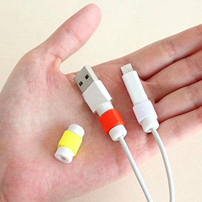Тримач для кабелю Extradigital Cable Clips Savior for Aplle iPhone, захист від заломів, Red (KBC1738