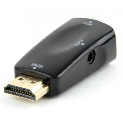 Адаптер Cablexpert (AB-HDMI-VGA-02) HDMI-VGA/3.5 мм, чорний