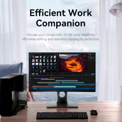 Кабель мультимедійний DisplayPort to DisplayPort 3.0m V1.2 4K 60Hz 3D Dolby 7.1 VENTION (HAKBI)