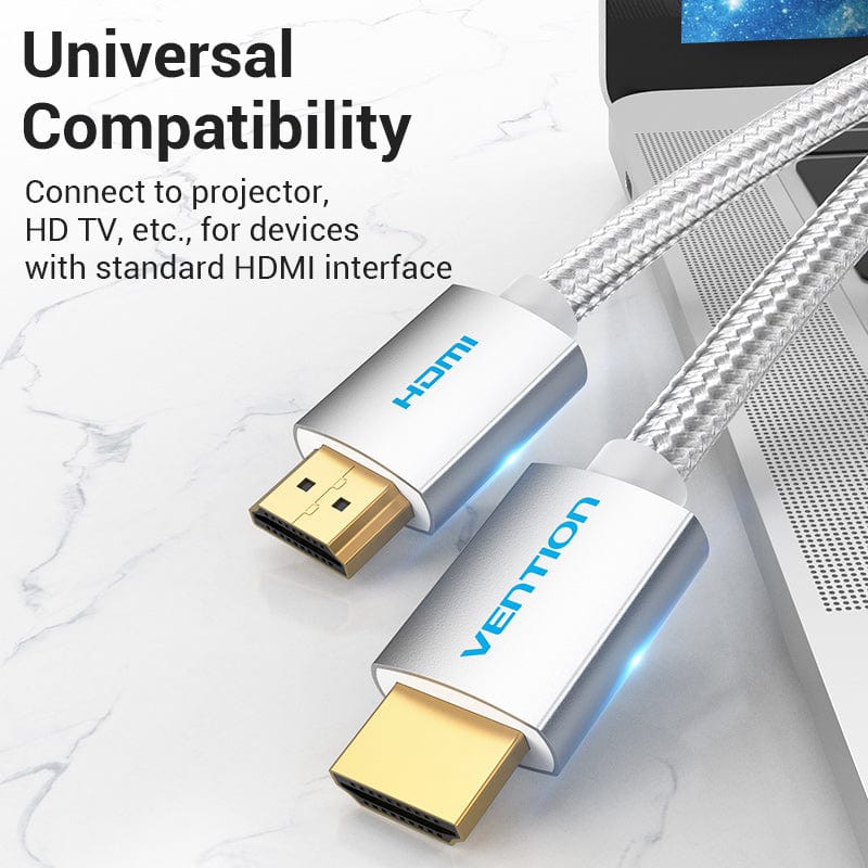 Кабель мультимедійний HDMI M to HDMI M 2.0m V2.0 4K60Hz silver Vention (AABIH)