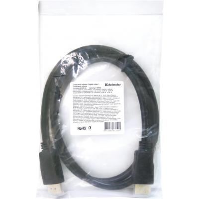 Кабель мультимедійний HDMI M to HDMI M 1.0m Defender (87350)