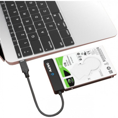 Адаптер Maiwo USB3.1 GEN2 Type-C to HDD 2,5" SATA II/III /SSD black (K105AG2 black)