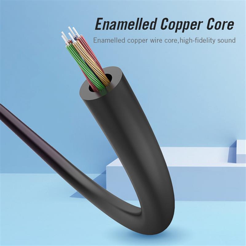 Кабель мультимедійний 3.5mm M to 2x3.5mm F (4pin) Vention (BBVBY)
