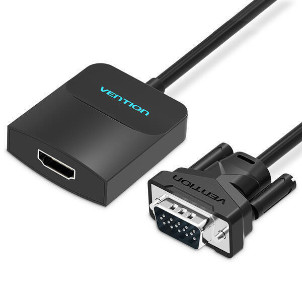 Адаптер Vention VGA-HDMI, 0.2 m, зі звуком і живленням (ACNBB)