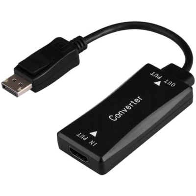 Адаптер Cablexpert HDMI - DisplayPort (F/M), 0.15 м, Black (A-HDMIF30-DPM-01)