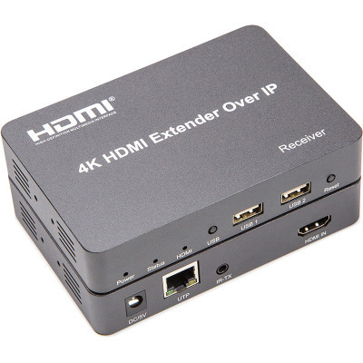 Адаптер HDMI extender 150m HDMI 4K/30hz CAT5E/6 PowerPlant (CA912957)