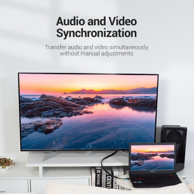 Кабель мультимедійний HDMI M to HDMI M 1.5m black Vention (AAKBG)