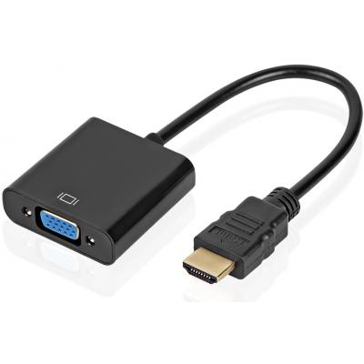 Адаптер Atcom HDMI - VGA (M/F),  0.1 м, Black (9220)