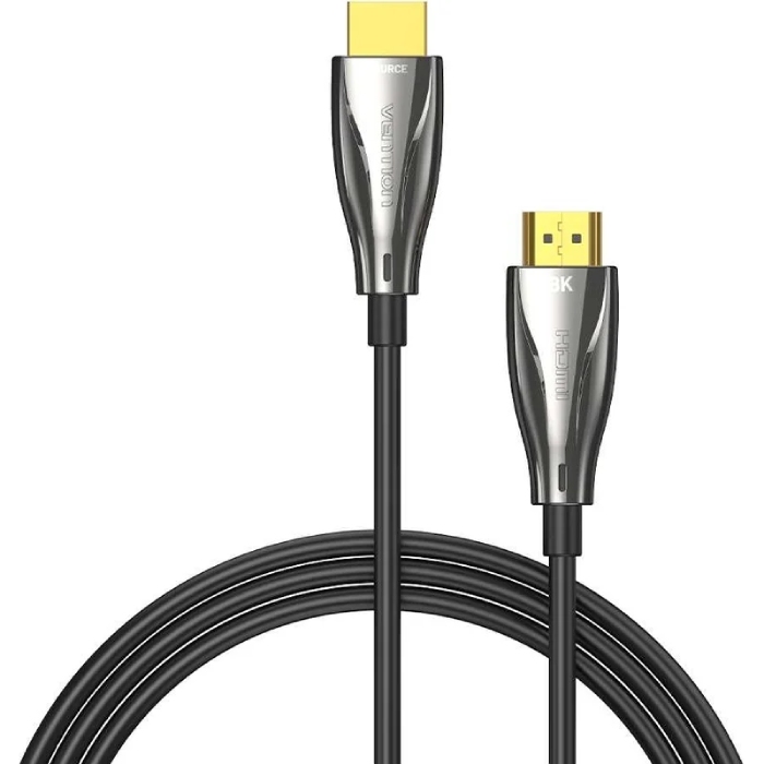 Кабель мультимедійний HDMI M to HDMI M 60.0m V2.1 Optical 8K 60Hz 48Gbps Dolby 7.1 black Vention (ALBBAE)