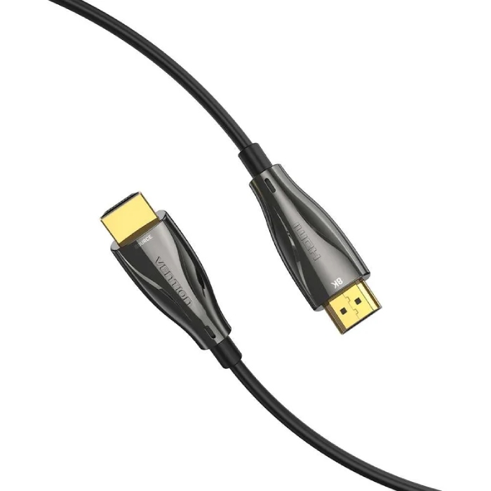 Кабель мультимедійний HDMI M to HDMI M 60.0m V2.1 Optical 8K 60Hz 48Gbps Dolby 7.1 black Vention (ALBBAE)