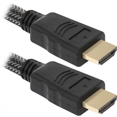 Кабель мультимедійний HDMI M to HDMI M 3.0m V1.4 Defender (87434)