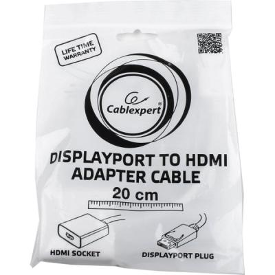 Адаптер Cablexpert DisplayPort - HDMI (M/F), 0.1 м, White (A-DPM-HDMIF-002-W)