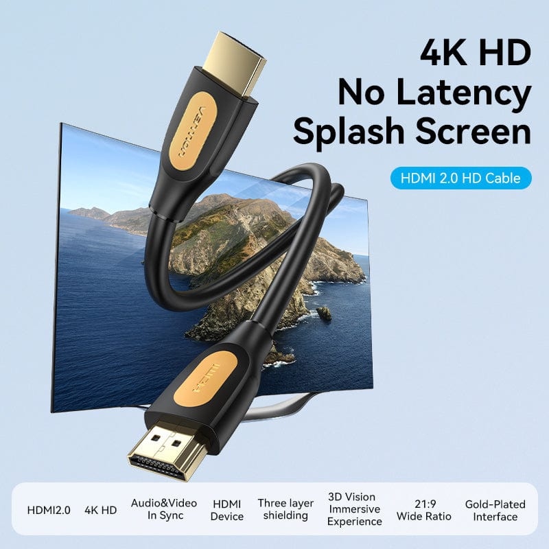 Кабель мультимедійний HDMI M to HDMI M 3.0m V2.0 4K60Hz PVC black Vention (ALIBI)