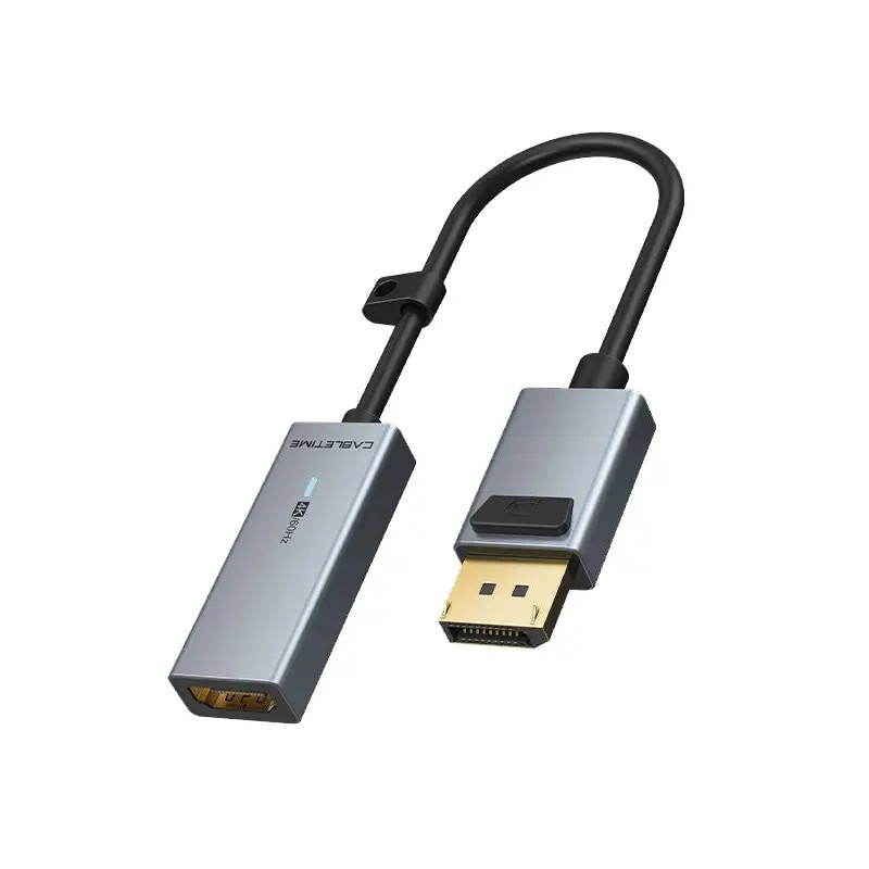 Адаптер Cabletime 4K 60Hz DisplayPort - HDMI Gray (CP20A)