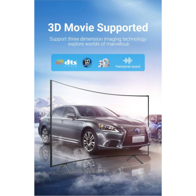 Кабель мультимедійний HDMI M to HDMI M 2.0m V2.1 8K60Hz silver VENTION (ALCIH)