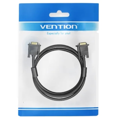 Кабель мультимедійний VGA M to VGA M 1.0m ferrite black Vention (DAEBF)